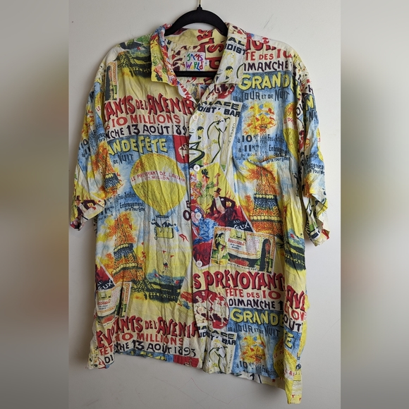 Jams World Shirts Jams World Paris Eiffel Tower Motif Pinup Mens